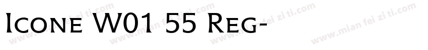 Icone W01 55 Reg字体转换